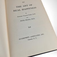 1958 Vintage "The Art of Real Happiness" Hardcover | Norman Vincent Peale | Self-Help | Psychology | Spirituality Gift