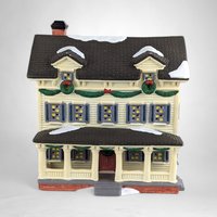 Vintage 1997 O'Well Colonial Village House | Lighted | 8" Tall | Christmas Decor | Minor Scrapes