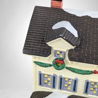 Vintage 1997 O'Well Colonial Village House | Lighted | 8" Tall | Christmas Decor | Minor Scrapes