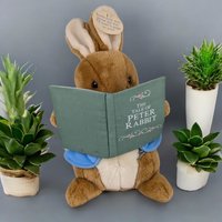 Vintage Eden Peter Rabbit Reading Plush | 12" Tall | Interactive Toy | Beatrix Potter