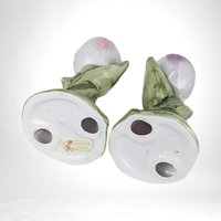 Vintage Ceramic Tulip Candle Holders | 5.5" Tall | Tapered Candles | Elegant Home Decor