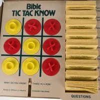 Vintage 1978 Bible Tic Tac Know Game, Christian Board Game, Family Game Night, Religious Education, Sunday School Game, Collectible Game