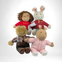 Vintage 1990s Eden Marc Brown Arthur Plush Set | Buster, Francine, Baby Kate, The Brain | Nostalgic Gift