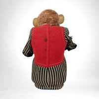 Vintage Non Working Cragston Mechanical Monkey | Retro Toy | 9" Tall | Restoration Project