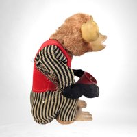 Vintage Non Working Cragston Mechanical Monkey | Retro Toy | 9" Tall | Restoration Project