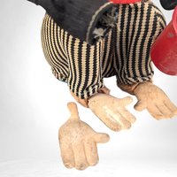 Vintage Non Working Cragston Mechanical Monkey | Retro Toy | 9" Tall | Restoration Project