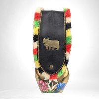 Vintage Hand Painted Swiss Cowbell, 8" Tall, Alpine Decor, Farmhouse Decor,  Gift