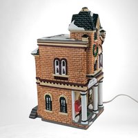 Vintage Dept 56 Snow Village Post Office | Original Snow Village Collection | Lighted Building | 9" Tall | Christmas Village Decor