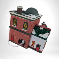 Vintage 1997 Department 56 Main Street Gift Shop | Original Snow Village | Lighted Christmas Village House | Ceramic Holiday Decor