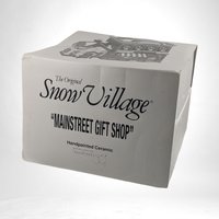 Vintage 1997 Department 56 Main Street Gift Shop | Original Snow Village | Lighted Christmas Village House | Ceramic Holiday Decor