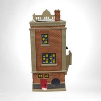 Vintage 1990 Department 56 Main Street Hardware | Original Snow Village | Lighted Christmas Village House | Ceramic Holiday Decor