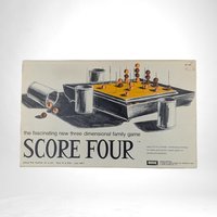 Vintage 1970s Lakeside Score Four Game | Retro Board Game | Family Game Night | Classic Strategy Game | Missing Pegs