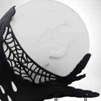 Vintage PartyLite Moon and Tree Halloween Candle Holder |  Halloween Decor |  Spooky Candle Holder | Gothic Home Decor