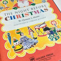 Vintage 1949 The Night Before Christmas by Clement C. Moore | Hardcover Classic | Christmas Gift | Illustrated by Clement C. Moore