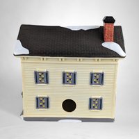 Vintage 1997 O'Well Colonial Village House | Lighted | 8" Tall | Christmas Decor | Minor Scrapes