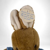 Vintage Eden Peter Rabbit Reading Plush | 12" Tall | Interactive Toy | Beatrix Potter