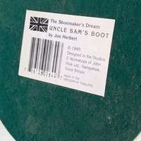 Vintage 1995 The Shoemaker's Dream "Uncle Sam's Boot" Village House | 7.5" Tall | Americana Decor | Patriotic Gift