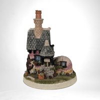 Vintage 5" Shoe House, "The Wishingwell Shoe" by John Herbert, Fairy House Figurine, Cottagecore Decor, Whimsical Gift, Storybook Decor