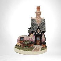 Vintage 5" Shoe House, "The Wishingwell Shoe" by John Herbert, Fairy House Figurine, Cottagecore Decor, Whimsical Gift, Storybook Decor