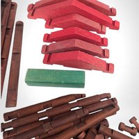 Vintage Original Lincoln Logs Set 3C - Classic Construction Toy - Creative Building Fun