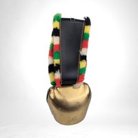 Vintage Hand Painted Swiss Cowbell, 8" Tall, Alpine Decor, Farmhouse Decor,  Gift