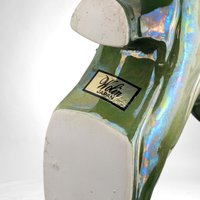 Vintage Iridescent Ceramic Christmas Boot | 7" Tall | Holiday Decor | Collectible | Festive Home Decor | Christmas Gift