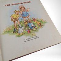 1946 The Bumper Book | Vintage Children's Stories & Verses | Illustrated by Eulalie | Oversized Hardcover