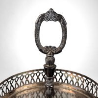 Vintage Silver Vanity Tray, Ornate Serving Tray with Handle, Silverplate Tray, Decorative Tray,  Vanity Decor,  Unique Gift