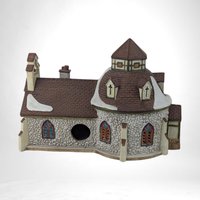 Vintage 1995 Lemax Dickensvale Church | Christmas Village Building | Porcelain Church | Collectible Holiday Decor