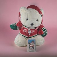 1980s-2000s Plush Dayton Hudson or Chosun Santa Bear | Your Choice of Adorable Holiday Decor | Vintage Collectible Stuffed Animal