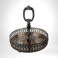 Vintage Silver Vanity Tray, Ornate Serving Tray with Handle, Silverplate Tray, Decorative Tray,  Vanity Decor,  Unique Gift