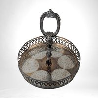Vintage Silver Vanity Tray, Ornate Serving Tray with Handle, Silverplate Tray, Decorative Tray,  Vanity Decor,  Unique Gift