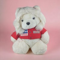 1980s-2000s Plush Dayton Hudson or Chosun Santa Bear | Your Choice of Adorable Holiday Decor | Vintage Collectible Stuffed Animal