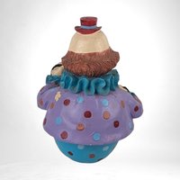 Vintage Clown Music Box, Resin Clown Figurine, Accordion Player, Musical Clown Decor, Haunting Melody, Collectible Clown, Unique Gift