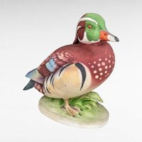 Vintage Lefton Ceramic Wood Ducks, Male & Female Pair, KW 139A/KW 139B, Hand-Painted, Collectible Figurines, Bird Decor