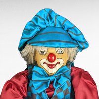 Vintage German Clown Doll | Collectible | Unique Decor | Gift for Doll Collector