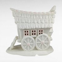 Dept 56 Snowbunnies Easter Wagon & Egg Cart | Springtime Stories Collection | Porcelain Figurine