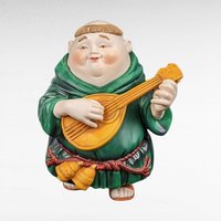 Dept 56 Merrymakers Figurine Lot | 5 Piece Set | Martin the Mandolinist | Thaddeus the Tobogganist | Vintage Christmas Decor