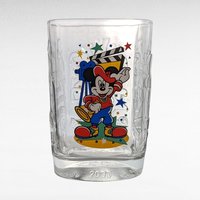 Disney Magic Kingdom Glasses | Set of 4 | Mickey Mouse | 2000 Millennium | Collectible Disneyana