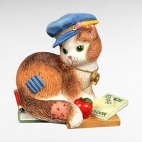 Pair of Enesco Calico Kittens Figurines | Priscilla Hillman | "Thanks for Guiding Us" & "I'm Lost Without You" | With Boxes