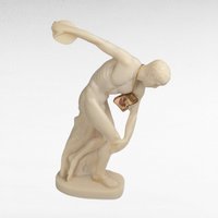 Vintage Hermes Discobolus Statue | Greek Athlete Sculpture | Made in Greece | Classical Art