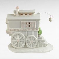 1995 Dept 56 Snowbunnies "My Woodland Wagon" | Springtime Stories | Lighted Figurine