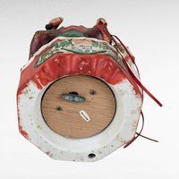 Vintage 1990s Merry Old Soul Ceramic Santa Music Box, 10 Inches Tall, Christmas Decor, Holiday Music Box, Gift for Collector