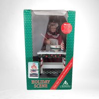 Vintage 1994 Holiday Creations Mrs. Claus, Animated & Musical, Christmas Decor, Baking Scene,  Lights/Music, SMALL IMPERECTION