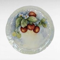 Susan Johnson Plates, Set of 4, Hand Painted, Vintage 1971, Floral, Fruit, Landscape, Wall Decor, Collectible Plates