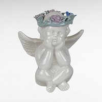 Vintage White Angel Collection | Porcelain Ornaments, Wall Hanging, and Figurine | Heavenly Holiday Decor