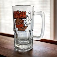 1979 Ziggy Macho Beer Mug | Vintage Ziggy Glass | Cartoon Beer Stein | Collectible Barware | Retro Kitchen Decor