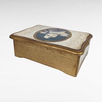 Vintage Wooden Music Box | Red Boy by Sir Thomas Lawrence | Jewelry Box | Old Music Box | Collectible Box