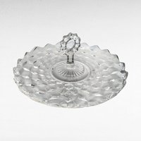 Vintage Fostoria American Clear Glass Serving Tray with Handle | Centerpiece Serving Platter