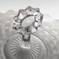 Vintage Fostoria American Clear Glass Serving Tray with Handle | Centerpiece Serving Platter